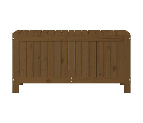 vidaXL Caja de almacenaje jardín madera pino marrón miel 108x42,5x54cm