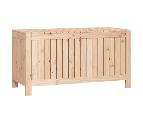 Caja de almacenaje jardín madera maciza de pino 115x49x60 cm