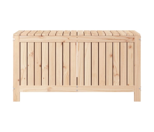 Caja de almacenaje jardín madera maciza de pino 115x49x60 cm