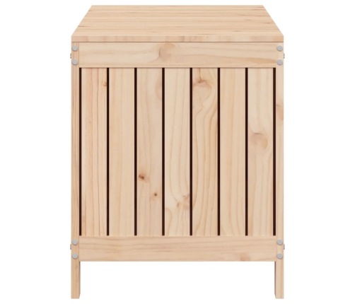 Caja de almacenaje jardín madera maciza de pino 115x49x60 cm