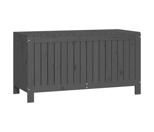 vidaXL Caja de almacenaje jardín madera de pino gris 115x49x60 cm