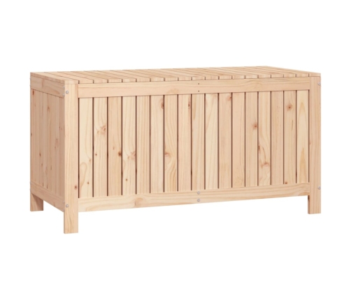 Caja de almacenaje jardín madera maciza de pino 121x55x64 cm