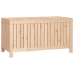 Caja de almacenaje jardín madera maciza de pino 121x55x64 cm