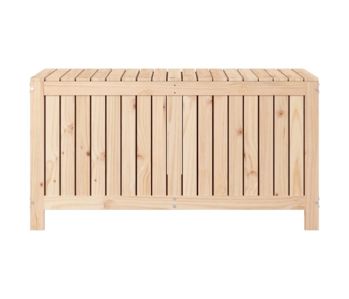 Caja de almacenaje jardín madera maciza de pino 121x55x64 cm