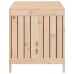 Caja de almacenaje jardín madera maciza de pino 121x55x64 cm