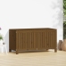 Caja de almacenaje jardín madera pino marrón miel 121x55x64 cm