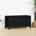 vidaXL Caja de almacenaje jardín madera de pino negro 121x55x64 cm