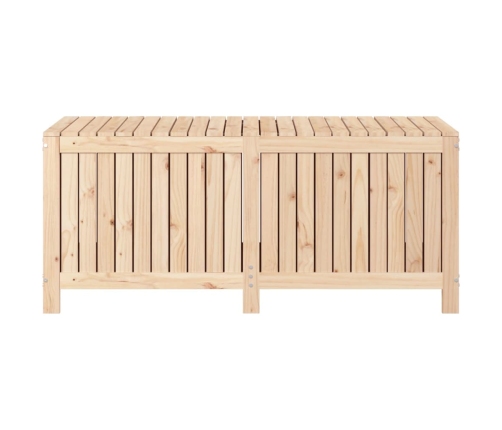 Caja de almacenaje jardín madera maciza de pino 147x68x64 cm