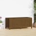 Caja de almacenaje jardín madera pino marrón miel 147x68x64 cm