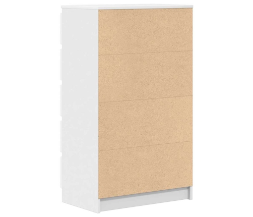 Cajonera de madera contrachapada blanco 60x36x103 cm