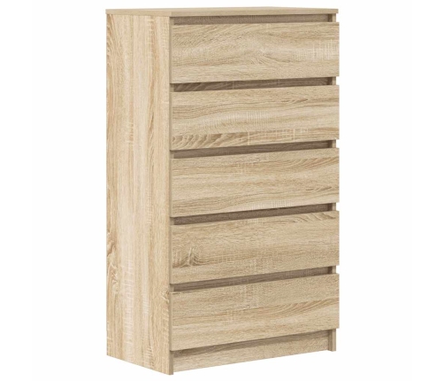 Cajonera de madera contrachapada roble Sonoma 60x36x103 cm