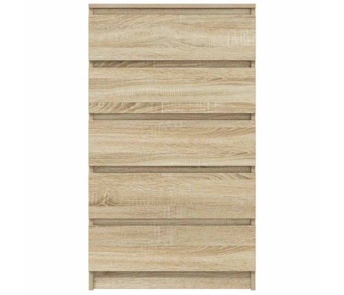 Cajonera de madera contrachapada roble Sonoma 60x36x103 cm