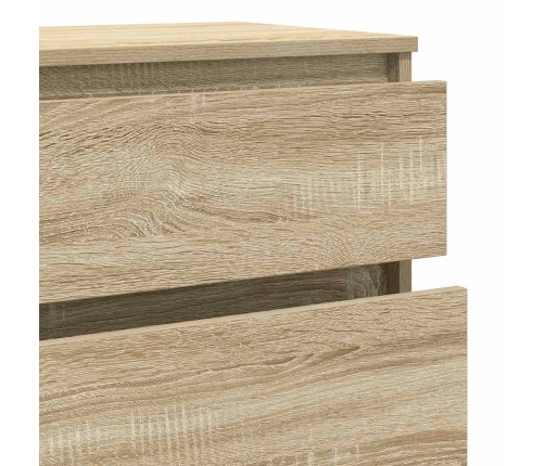 Cajonera de madera contrachapada roble Sonoma 60x36x103 cm