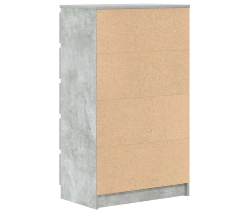 Cajonera de madera contrachapada gris hormigón 60x36x103 cm