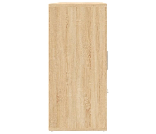 Aparador de madera contrachapada roble Sonoma 91x29,5x65 cm