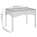Set de muebles de jardín 3 pzas y cojines ratán sintético gris