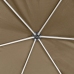 Carpa desmontable hexagonal paredes gris taupe 3,6x3,1m 220g/m²