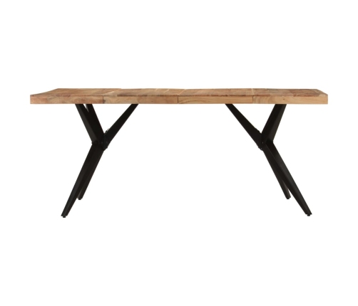 Mesa de comedor madera maciza de acacia negra 180x90x77 cm