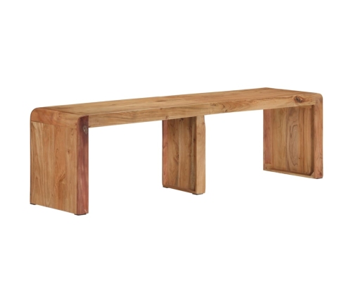 Banco de madera maciza de acacia 160x38x45 cm