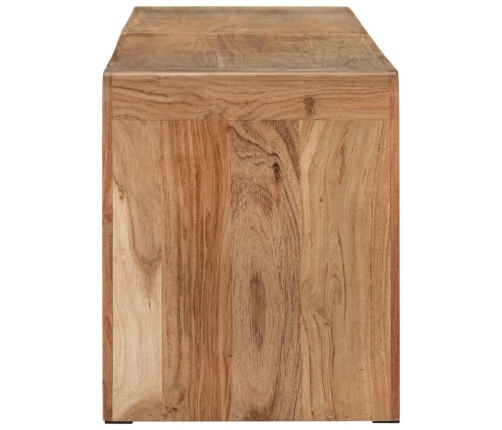 Banco de madera maciza de acacia 160x38x45 cm