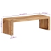 Soporte de TV madera maciza de acacia 110x33x33 cm