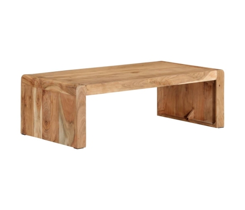 Mesa de centro madera maciza acacia 110x55x35 cm