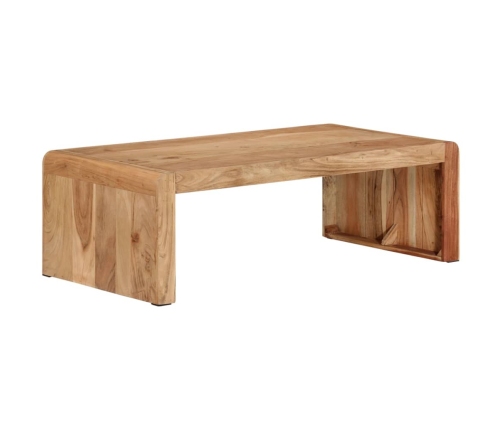 Mesa de centro madera maciza acacia 110x55x35 cm