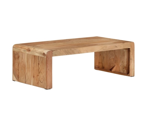 Mesa de centro madera maciza acacia 110x55x35 cm