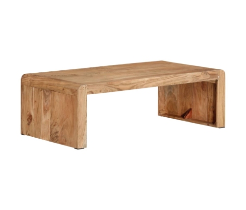 Mesa de centro madera maciza acacia 110x55x35 cm