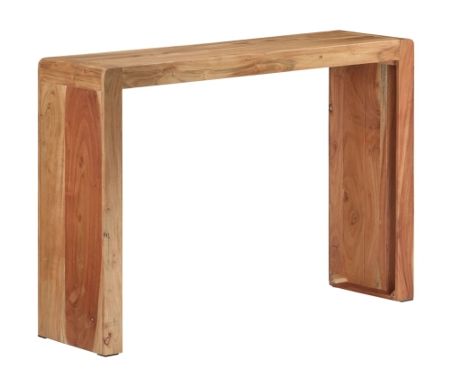 Mesa consola madera maciza de acacia 110x30x76 cm