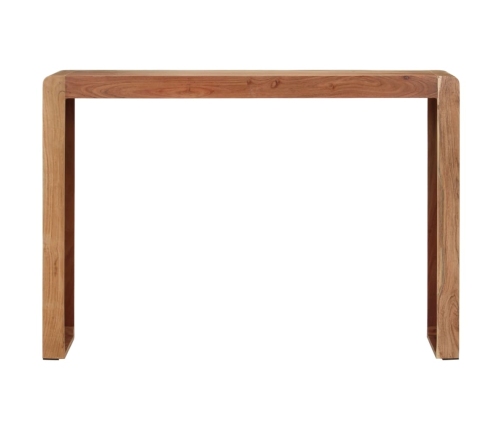 Mesa consola madera maciza de acacia 110x30x76 cm