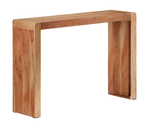 Mesa consola madera maciza de acacia 110x30x76 cm