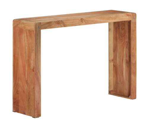 Mesa consola madera maciza de acacia 110x30x76 cm