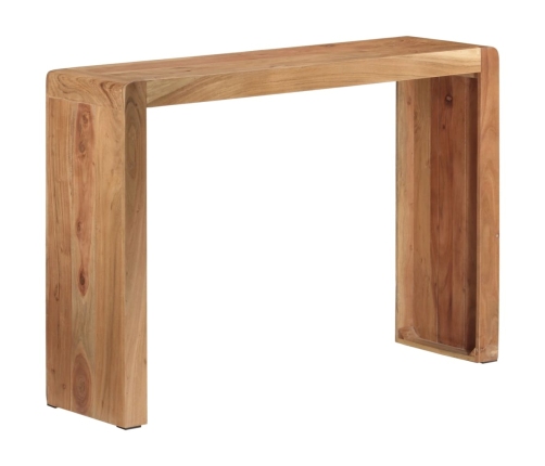 Mesa consola madera maciza de acacia 110x30x76 cm