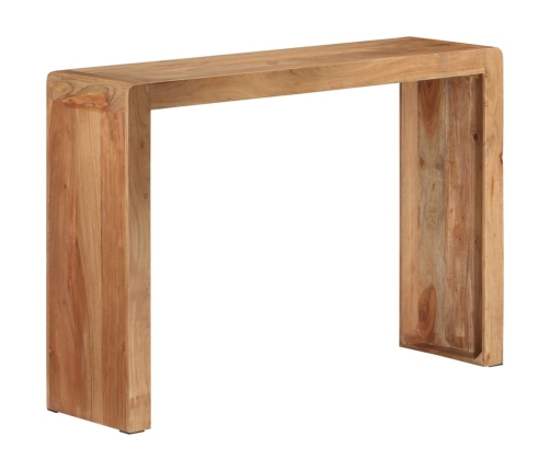 Mesa consola madera maciza de acacia 110x30x76 cm