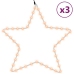 Figuras estrellas Navidad con 48 LED 3 uds blanco cálido 56cm