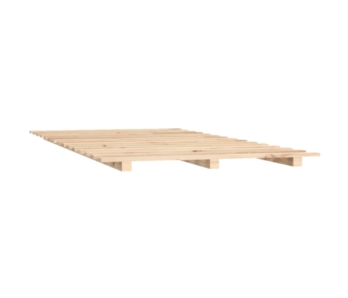 Estructura de cama madera maciza de pino 90x200 cm