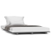 Estructura de cama madera maciza de pino gris 90x200 cm