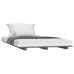 Estructura de cama madera maciza de pino gris 90x200 cm