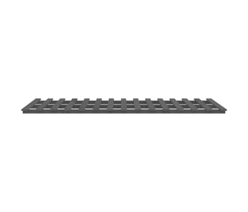 Estructura de cama madera maciza de pino gris 90x200 cm