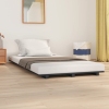 Estructura de cama madera maciza de pino gris 90x200 cm