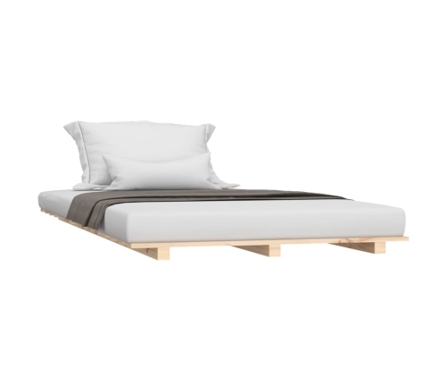 vidaXL Estructura de cama madera maciza de pino 100x200 cm