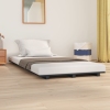 Estructura de cama madera maciza de pino gris 100x200 cm