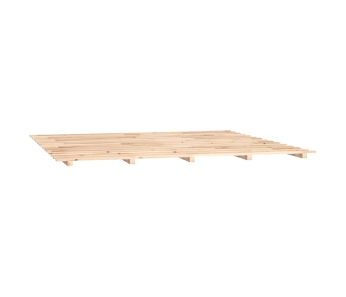 Estructura de cama de madera maciza de pino 200x200 cm