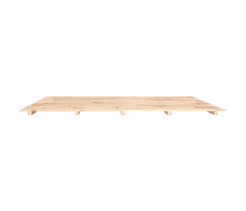 Estructura de cama de madera maciza de pino 200x200 cm