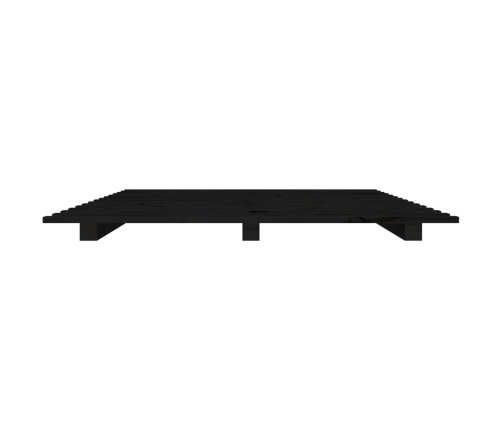 Estructura de cama madera maciza de pino negro 120x200 cm