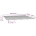 Estructura de cama de madera maciza de pino 160x200 cm