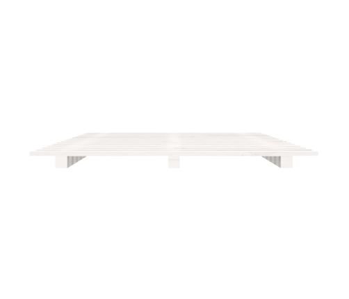 Estructura de cama madera maciza de pino blanco 75x190 cm