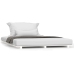 Estructura de cama madera maciza de pino blanco 135x190 cm
