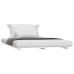 Estructura de cama madera maciza de pino blanco 135x190 cm